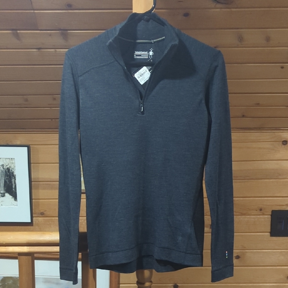 Smartwool Women's Half-Zip Sweater Jacket - Charcoal